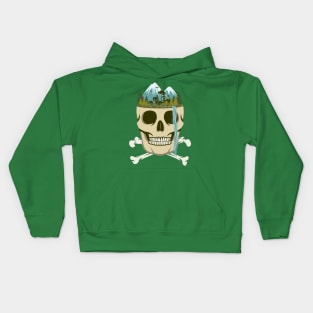 Skull Waterfall Kids Hoodie